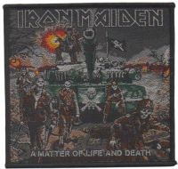 Iron Maiden - Patch A Matter Of Life And Death  ( i gruppen MERCHANDISE / Tygmärke / Hårdrock hos Bengans Skivbutik AB (5577346)