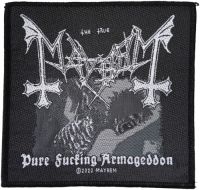 Mayhem - Patch Pure Fucking Armageddon (9,7 i gruppen MERCHANDISE / Tygmärke / Hårdrock hos Bengans Skivbutik AB (5577366)
