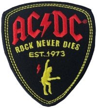 Ac/Dc - Patch Plectrum (Guitar Pick) (8,8 X i gruppen MERCHANDISE / Tygmärke / Hårdrock hos Bengans Skivbutik AB (5577386)