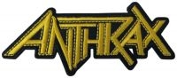 Anthrax - Patch Yellow Logo (4 X 9,7 Cm) i gruppen MERCHANDISE / Tygmärke / Hårdrock hos Bengans Skivbutik AB (5577389)