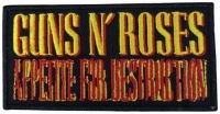 Guns N Roses - Patch Appetite For Destruction (4,9 i gruppen MERCHANDISE / Tygmärke / Hårdrock hos Bengans Skivbutik AB (5577395)