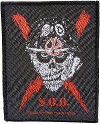 Stormtroopers Of Death (S.O.D.) - Patch Scrawled Lightning (9,9 X 7,9 i gruppen MERCHANDISE / Tygmärke / Hårdrock hos Bengans Skivbutik AB (5577399)