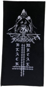 Hellbutcher - Patch Black Metal Inverted Cross  ( i gruppen MERCHANDISE / Tygmärke / Hårdrock hos Bengans Skivbutik AB (5577429)