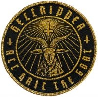 Hellripper - Patch Goatmaster Gold (9 Cm) i gruppen MERCHANDISE / Accessoarer / Hårdrock hos Bengans Skivbutik AB (5577457)