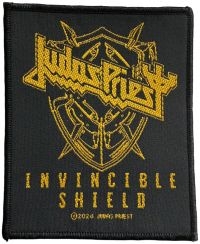 Judas Priest - Patch Invincible Shield (10 X 8,2 C i gruppen MERCHANDISE / Tygmärke / Hårdrock hos Bengans Skivbutik AB (5577527)