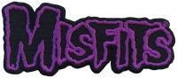 Misfits - Patch Purple Border Logo (4,4 X 10, i gruppen MERCHANDISE / Tygmärke / Pop-Rock hos Bengans Skivbutik AB (5577581)