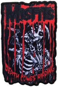 Misfits - Patch Death Comes Ripping (10,1 X 6 i gruppen MERCHANDISE / Tygmärke / Pop-Rock hos Bengans Skivbutik AB (5577585)