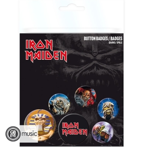 Iron Maiden - Badge Pack - Mix  i gruppen MERCHANDISE / Pin-Button Badge / Hårdrock hos Bengans Skivbutik AB (5577863)