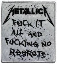 Metallica - Patch No Regrets (9,3 X 8 Cm) i gruppen MERCHANDISE / Tygmärke / Hårdrock hos Bengans Skivbutik AB (5579363)