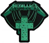 Metallica - Patch Master Of Puppets Green Cross i gruppen MERCHANDISE / Tygmärke / Hårdrock hos Bengans Skivbutik AB (5579364)
