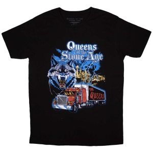 Queens Of The Stone Age - Wolf Skyline Uni Bl T-Shirt i gruppen MERCHANDISE / T-shirt / Hårdrock hos Bengans Skivbutik AB (5581252r)