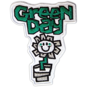 Green Day - Flower Pot Woven Patch i gruppen MERCHANDISE / Tygmärke / Punk hos Bengans Skivbutik AB (5581817)