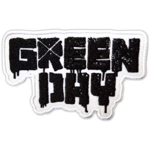 Green Day - 21St Century Breakdown B&W Logo Woven Patch i gruppen MERCHANDISE / Tygmärke / Punk hos Bengans Skivbutik AB (5581831)