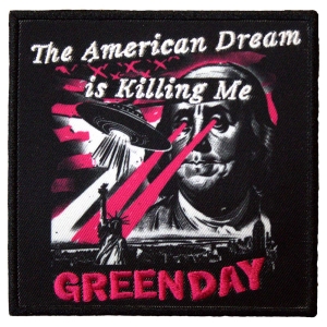 Green Day - American Dream Printed Patch i gruppen MERCHANDISE / Tygmärke / Punk hos Bengans Skivbutik AB (5581832)