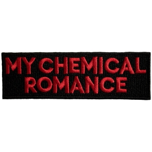 My Chemical Romance - Text Logo Woven Patch i gruppen MERCHANDISE / Tygmärke / Pop-Rock hos Bengans Skivbutik AB (5581850)