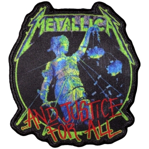 Metallica - And Justice For All Printed Patch i gruppen MERCHANDISE / Tygmärke / Hårdrock hos Bengans Skivbutik AB (5581857)