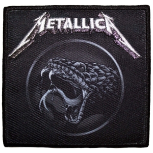 Metallica - Black Album Poster Printed Patch i gruppen MERCHANDISE / Tygmärke / Hårdrock hos Bengans Skivbutik AB (5581861)