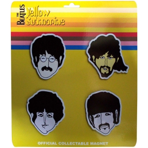 Beatles - Yellow Submarine Heads Embossed 4-Piece Magnet Set i gruppen MERCHANDISE / Magnet / Pop-Rock hos Bengans Skivbutik AB (5581929)