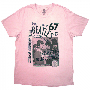 Beatles - 1967 Uni Pink T-Shirt i gruppen ÖVRIGT / Övrigt / aub hos Bengans Skivbutik AB (5581961r)