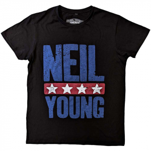 Neil Young - Stars Logo Uni Bl T-Shirt i gruppen ÖVRIGT / Övrigt / aub hos Bengans Skivbutik AB (5581965r)