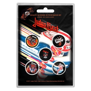 Judas Priest - Turbo Button Badge 5-Pack i gruppen MERCHANDISE / Pin-Button Badge / Hårdrock hos Bengans Skivbutik AB (5581974)