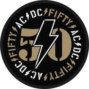 Ac/Dc - Fifty Standard Patch i gruppen MERCHANDISE / Tygmärke / Hårdrock hos Bengans Skivbutik AB (5583004)