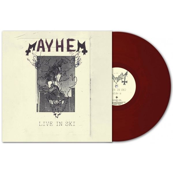 Mayhem - Live In Ski (Oxblood Vinyl Lp) i gruppen VINYL / Hårdrock hos Bengans Skivbutik AB (5583234)