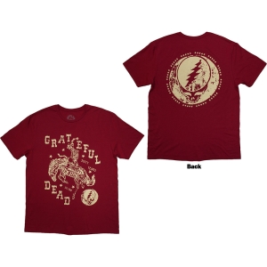 Grateful Dead - Skeleton Horse Uni Red T-Shirt i gruppen MERCHANDISE / T-shirt / Pop-Rock hos Bengans Skivbutik AB (5583344r)