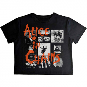 Alice In Chains - Albums Montage Lady Bl Crop Top i gruppen ÖVRIGT / Övrigt / aub hos Bengans Skivbutik AB (5583527r)
