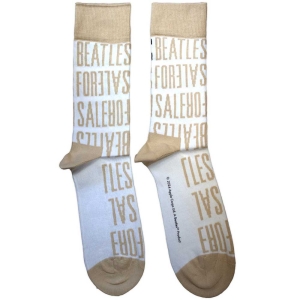 Beatles - For Sale Text Repeat Uni Wht Socks i gruppen MERCHANDISE /  /  hos Bengans Skivbutik AB (5583634)