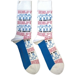 Beatles - Help! Outlines Repeat Uni Wht Socks i gruppen MERCHANDISE /  /  hos Bengans Skivbutik AB (5583635)