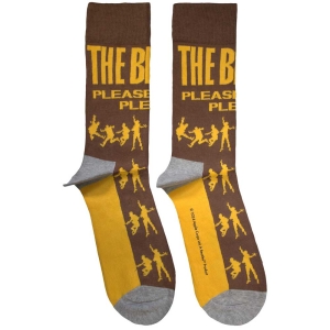 Beatles - Please Please Me Silhouettes Uni Brown Socks i gruppen MERCHANDISE /  /  hos Bengans Skivbutik AB (5583641)