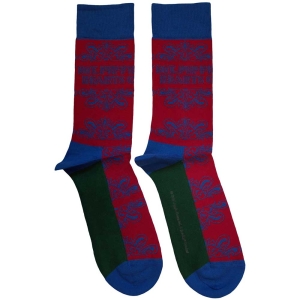 Beatles - Sgt Pepper Text Outlines Uni Red Socks i gruppen MERCHANDISE /  /  hos Bengans Skivbutik AB (5583642)