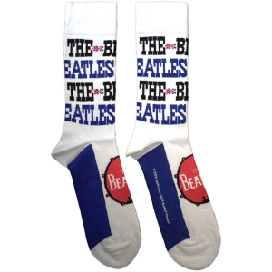 Beatles - Budokan Poster & Drum Logo Uni Wht Socks i gruppen MERCHANDISE /  /  hos Bengans Skivbutik AB (5583651)