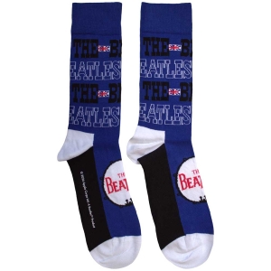 Beatles - Budokan Poster & Drum Logo Uni Blue Socks i gruppen MERCHANDISE /  /  hos Bengans Skivbutik AB (5583652)