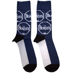 Beatles - Drum Logo Repeat Uni Navy Socks i gruppen MERCHANDISE /  /  hos Bengans Skivbutik AB (5583655)
