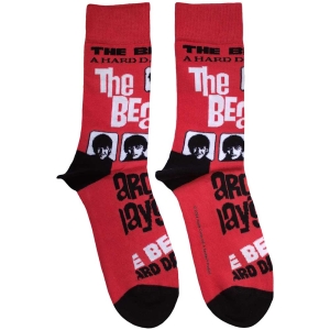 Beatles - A Hard Day's Night Uni Red Socks i gruppen MERCHANDISE /  /  hos Bengans Skivbutik AB (5583657)