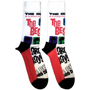 Beatles - A Hard Day's Night Colours Uni Wht Socks i gruppen MERCHANDISE / / hos Bengans Skivbutik AB (5583658)