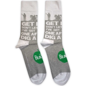 Beatles - Rooftop Silhouettes & Apple Uni Grey Socks i gruppen MERCHANDISE /  /  hos Bengans Skivbutik AB (5583663)