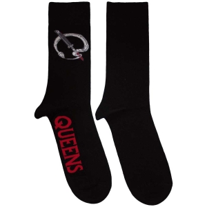 Queens Of The Stone Age - Q Emblem Uni Bl Socks i gruppen MERCHANDISE /  /  hos Bengans Skivbutik AB (5583685)