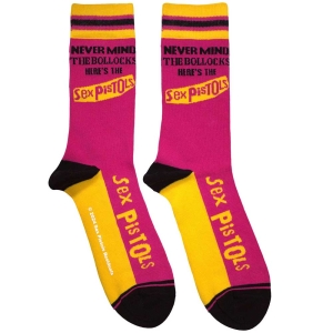 Sex Pistols - Nmtb Stripes Uni Pink Socks i gruppen MERCHANDISE /  /  hos Bengans Skivbutik AB (5583690)