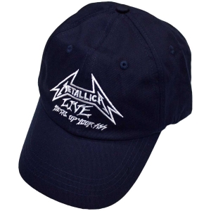 Metallica - Live Navy Baseball Cap i gruppen MERCHANDISE / Keps / Hårdrock hos Bengans Skivbutik AB (5583710)