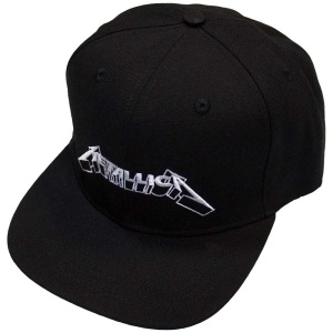 Metallica - 3D Logo Bl Snapback Cap i gruppen MERCHANDISE / Merch / Hårdrock hos Bengans Skivbutik AB (5583712)