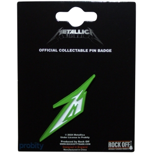 Metallica - M Logo Pin Badge i gruppen MERCHANDISE / Pin-Button Badge / Hårdrock hos Bengans Skivbutik AB (5583930)