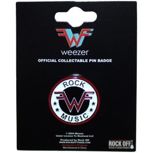 Weezer - Rock Music Emblem Pin Badge i gruppen MERCHANDISE / Pin-Button Badge / Pop-Rock hos Bengans Skivbutik AB (5583963)