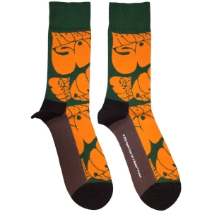 Beatles - Beatles Rubber Soul Text Repeat Uni Green Socks (Size 40-44) i gruppen MERCHANDISE /  /  hos Bengans Skivbutik AB (5586276)