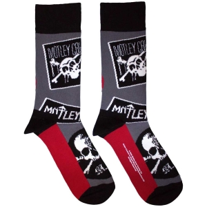 Motley Crue - Logos Uni Char Socks (Size 40-44) i gruppen MERCHANDISE /  /  hos Bengans Skivbutik AB (5586293)