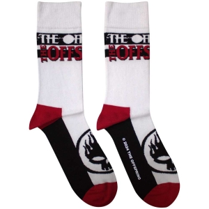 Offspring - Flaming Skull Logo Uni Wht Socks (Size 40-44) i gruppen MERCHANDISE /  /  hos Bengans Skivbutik AB (5586294)