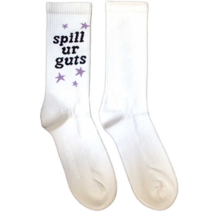 Olivia Rodrigo - Spill Your Guts Uni Wht Socks (Size 40-44) i gruppen MERCHANDISE / Strumpor / Pop-Rock hos Bengans Skivbutik AB (5586296)
