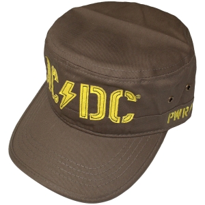 Ac/Dc - Pwr Up & Stencil Logo Military Green Military Cap i gruppen MERCHANDISE / Keps / Hårdrock hos Bengans Skivbutik AB (5586318)